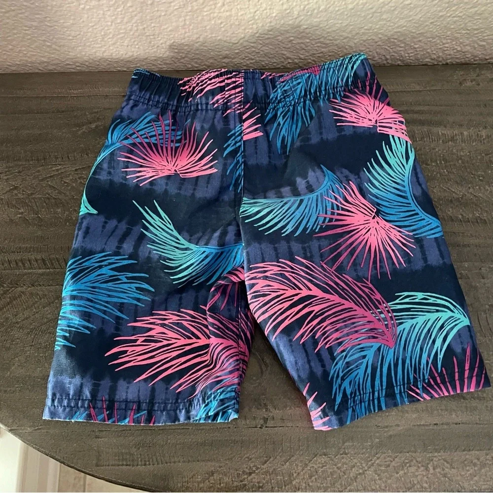Hurley Tropical Leaf Print Swim trunks